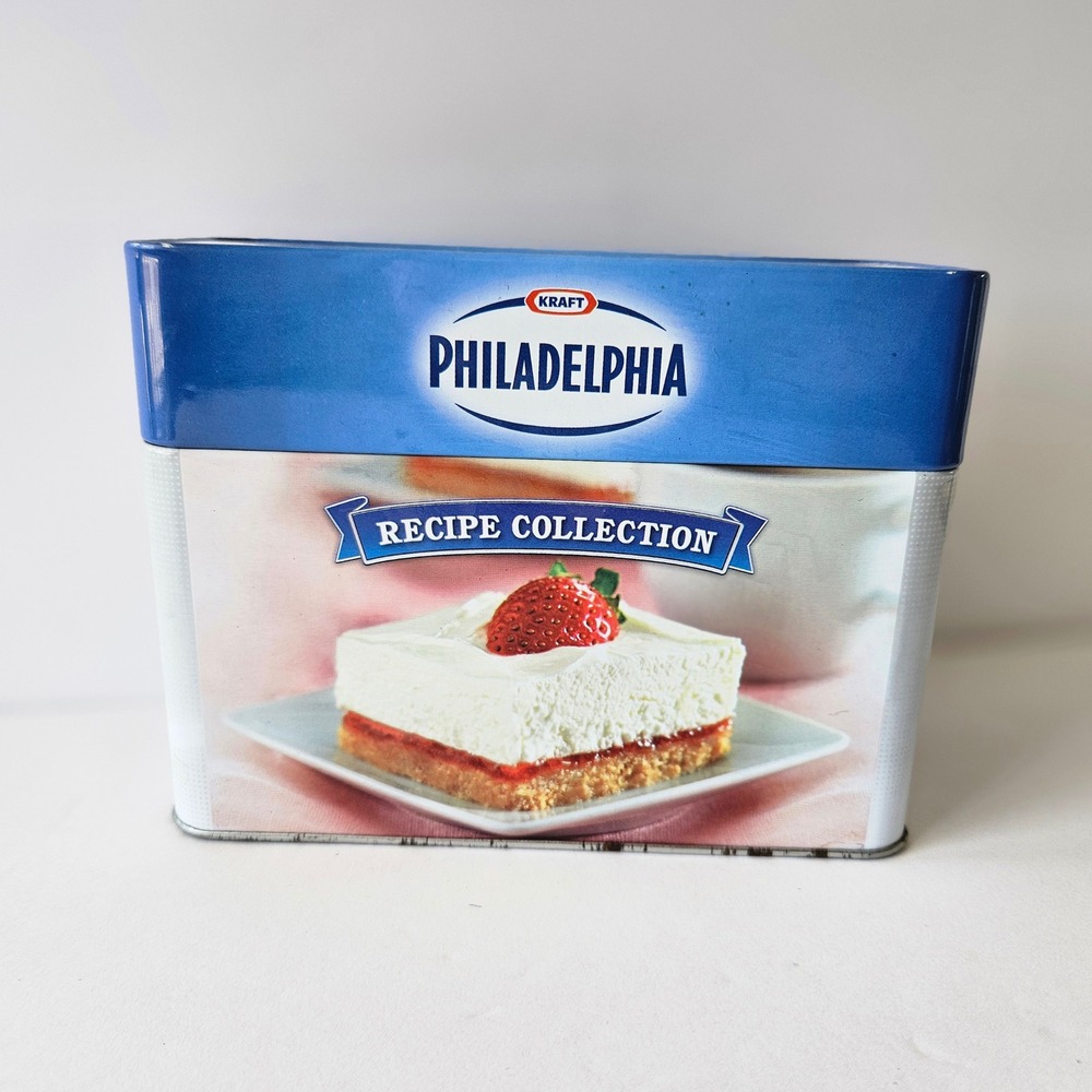 Kraft‎ Philadelphia Recipe Collection Metal Tin with Recipe Cards Included